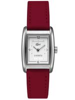 Lacoste horlogeband 2000639 / LC-49-3-14-2242 Leder Rood 16mm + rood stiksel
