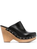 ISABEL MARANT mules Tsuko 115 mm en cuir - Noir - thumbnail