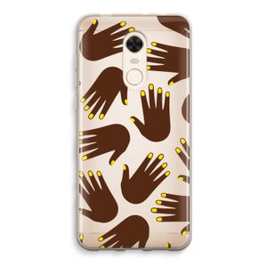 Hands dark: Xiaomi Redmi 5 Transparant Hoesje