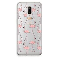 Anything Flamingoes: OnePlus 6 Transparant Hoesje