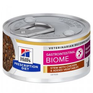 Hill&apos;s Prescription Diet Gastrointestinal Biome stoofpotje kat met kip & groenten blik 1 tray (24 x 82 g)