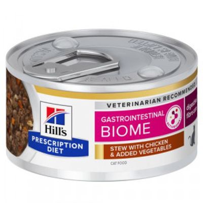 Hill&apos;s Prescription Diet Gastrointestinal Biome stoofpotje voor kat met kip & groenten blik 1 tray (24 x 82 g)