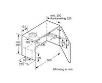 Siemens iQ100 LI64MB521 afzuigkap Semi-inbouw (uittrekbaar) Grijs, Zilver 389 m³/uur A+++ - thumbnail