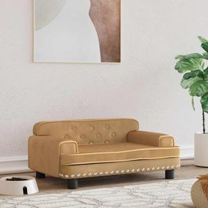 VidaXL Hondenmand 70x45x30 cm fluweel bruin