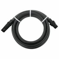 vidaXL Zuigslang met PVC koppelingen 1,1'' 10 m PVC zwart - thumbnail