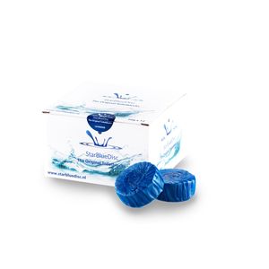 12 Geberit StarBlueDisc Toiletblokjes Blauw Halfjaar verpakking