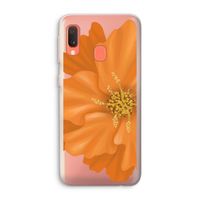 Orange Ellila flower: Samsung Galaxy A20e Transparant Hoesje