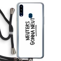 Neuters: Samsung Galaxy A20s Transparant Hoesje met koord