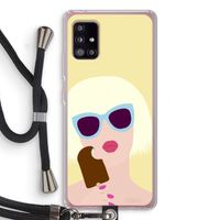 Ice cream: Samsung Galaxy A51 5G Transparant Hoesje met koord