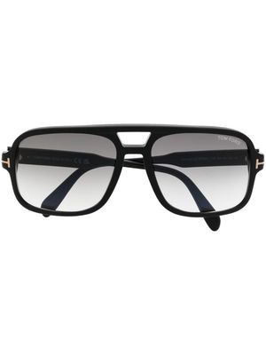 TOM FORD Eyewear lunettes de soleil à monture pilote - Noir