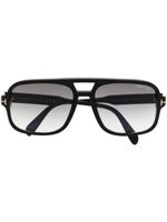 TOM FORD Eyewear lunettes de soleil à monture pilote - Noir