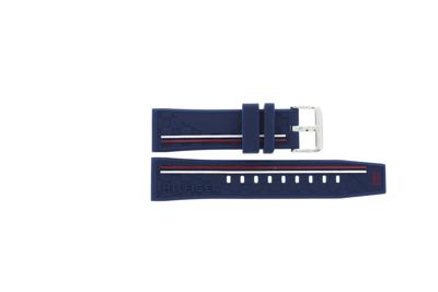 Horlogeband Tommy Hilfiger TH-320-1-14-2382 / TH1791476 / TH679302205 Rubber Blauw 22mm