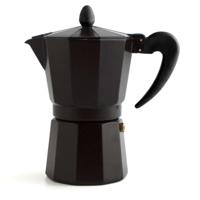 Italiaanse Koffiepot Quid Zwart Metaal Bakeliet Inhoud 12 bekers