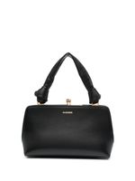 Jil Sander mini sac à main Goji à anse nouée - Noir