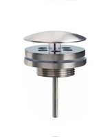 Low Fontein Afvoer Plug 5/4, Rvs-Look - thumbnail