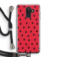 Watermelon: Samsung Galaxy J8 (2018) Transparant Hoesje met koord