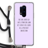 Gek: OnePlus 8 Pro Transparant Hoesje met koord
