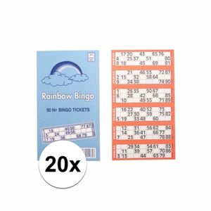 20x Bingo spel kaartenblok   -