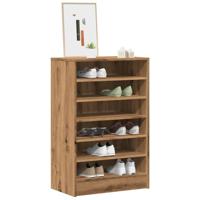 VidaXL Schoenenkast 60x35x92 cm bewerkt hout artisanaal eikenkleur