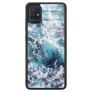 Samsung Galaxy A71 glazen hardcase - Oceaan