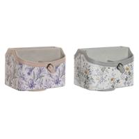 Houder voor afstandsbedieningen DKD Home Decor Wit Grijs Lila Licht Roze 2 Stuks