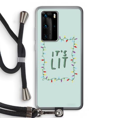 It's Lit: Huawei P40 Pro Transparant Hoesje met koord