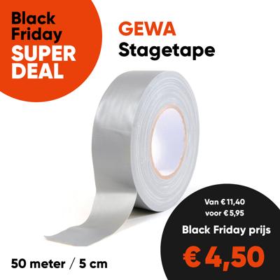 GEWA Gaffer-Tape Stage Tape 5cm Grijs/Zilver 50 Meter - Aanbieding, op = op GEWA Gaffer-Tape Stage Tape 5cm Grijs/Zilver 50 Meter - Aanbieding, op = op
