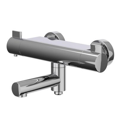 IVY Pact Badthermostaatkraan opbouw - draaibare baduitloop - omstel - Cooltouch - Chroom 6302001