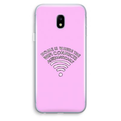 Home Is Where The Wifi Is: Samsung Galaxy J3 (2017) Transparant Hoesje