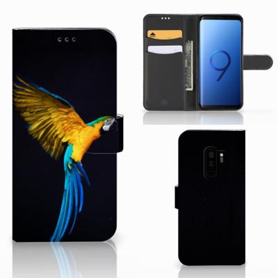 Samsung Galaxy S9 Plus | Telefoonhoesje | Met pasjeshouder | Papegaai