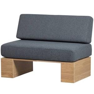 vtwonen Muurbankje incl. Kussens - Eiken - Naturel|Demin - 84x100x67
