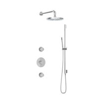 Hotbath Get Together IBS1CR inbouwdouche met 25cm hoofddouche en glijstang chroom