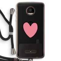Hartje: Motorola Moto Z Force Transparant Hoesje met koord