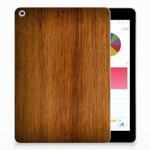 Apple iPad 9.7 2018 | 2017 Silicone Tablet Hoes Donker Hout