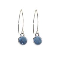 Qoss Hang Oorbellen Marie Midi Jeansblauw