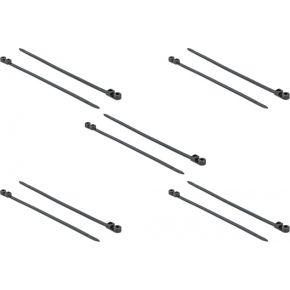 DeLOCK 18953 kabelbinder Parallel entry cable tie Polyamide Zwart 10 stuk(s)