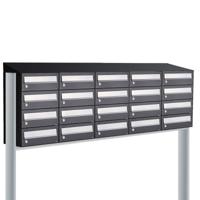 Allux Hive Set 5-Breed, 4-Hoog Met Dak Op Statief Zwart - 40030070_5x4ds