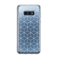 Zwart-witte kubussen: Samsung Galaxy S10e Transparant Hoesje