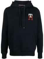 Tommy Hilfiger hoodie à logo brodé - Bleu - thumbnail