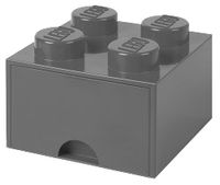 LEGO Storage Brick Drawer 4 Grijs Opbergdoos