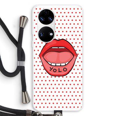 Yolo Denise: Huawei P50 Transparant Hoesje met koord