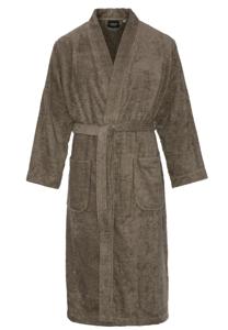 Kimono badstof katoen – taupe-l/xl