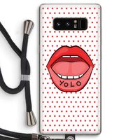 Yolo Denise: Samsung Galaxy Note 8 Transparant Hoesje met koord