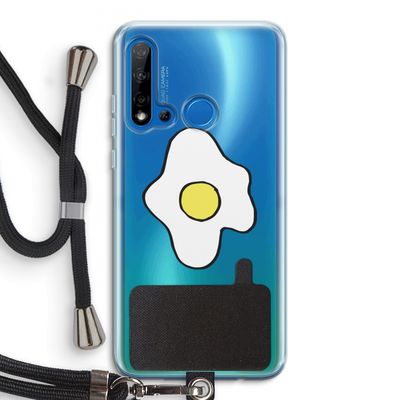 Spiegelei: Huawei P20 Lite (2019) Transparant Hoesje met koord