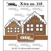 Crealies • xtra huisje a met sneeuwdak midden & groot