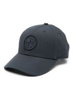 Stone Island casquette en coton à logo brodé - Bleu