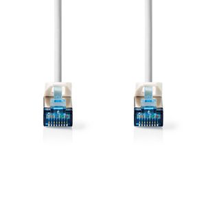 Nedis CAT6a netwerkkabel | S/FTP | RJ45 Male | RJ45 Male | 2.00 m | Snagless | Rond | LSZH | Wit | Label - CCGL85330WT20