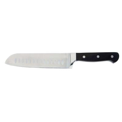 Santoku-mes Quid Professional Inox Chef Black Zwart Metaal (Pack 6x)