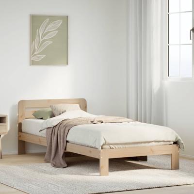 Bedframe zonder matras massief grenenhout 90x200 cm