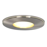 Vegas - LED Inbouwspots - 4 Watt 345 lumen - 2700K Warm wit - GU10 - Dimbaar - Rond - IP44 voor badkamer, buiten en binnen - RVS